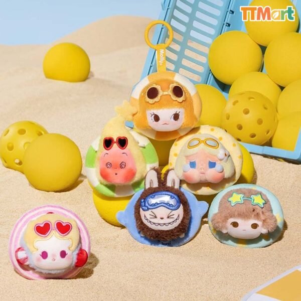 POP BEAN Island Vacation Series Mini Plush Pendant Blind Box
